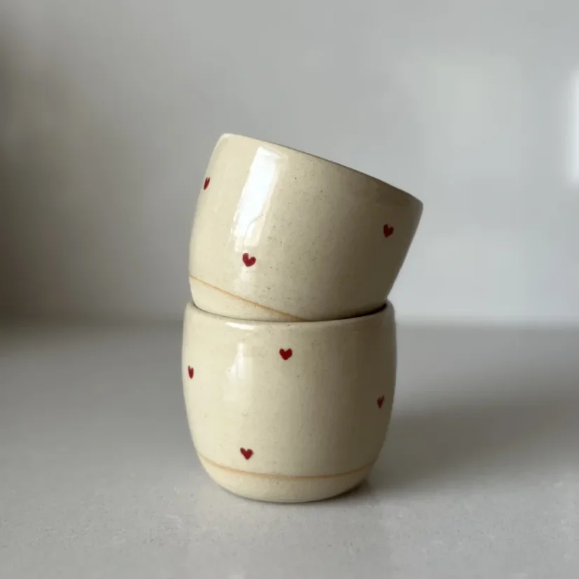 Kalíšek cappuccino | 180- 210 ml | Srdíčka