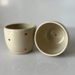 Kalíšek cappuccino | 180- 210 ml | Srdíčka